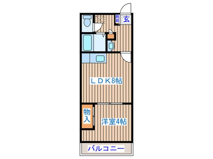 シェリノ長町(1LDK/3階)の間取り写真