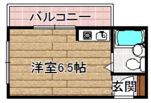 TS SQUARE 明田(ワンルーム/4階)の間取り写真