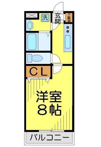 ラフィーヌ(1K/3階)の間取り写真