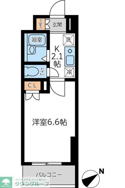 ラクラス杉並方南町(1K/3階)の間取り写真