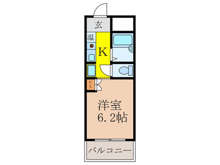 サニーハイツ新大阪(1K/8階)の間取り写真