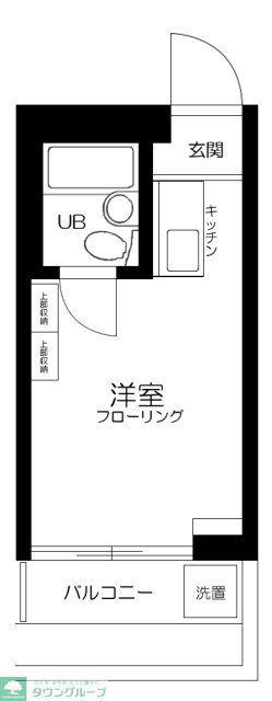 メゾン・ド・セルモン(ワンルーム/1階)の間取り写真