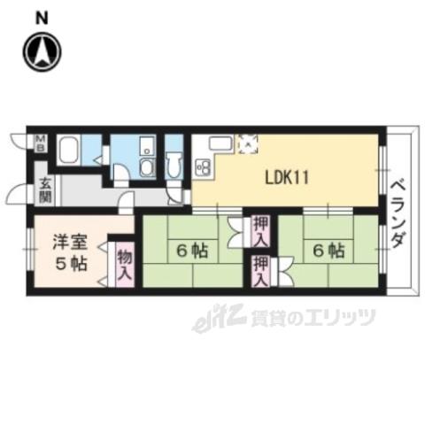 ナチュールキチ(3LDK/1階)の間取り写真