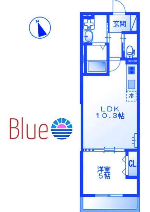 リオグランデ東戸塚(1LDK/3階)の間取り写真