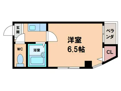 EST長居西(1K/3階)の間取り写真