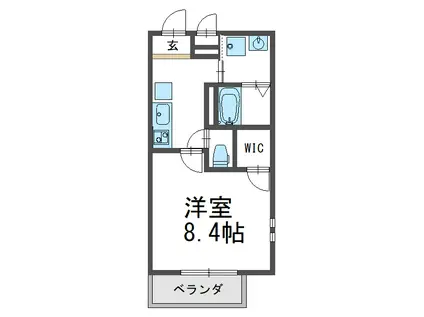 フジパレス西宮北口I番館(1K/3階)の間取り写真