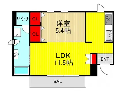ECO STATION HOUSE並木(1LDK/3階)の間取り写真