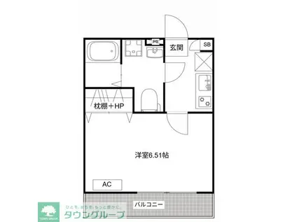 MQUARTO柏III(1K/2階)の間取り写真