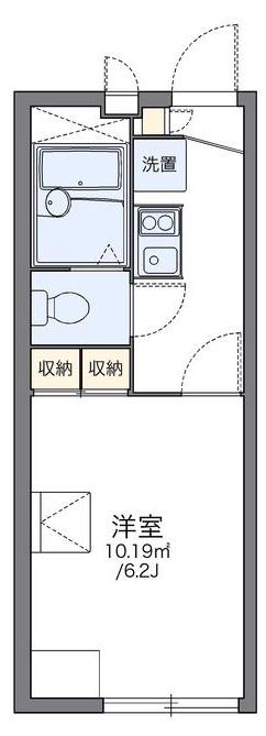 レオパレスルミエール(1K/2階)の間取り写真