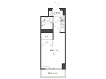 オセアン浅間町ビル(1K/8階)の間取り写真