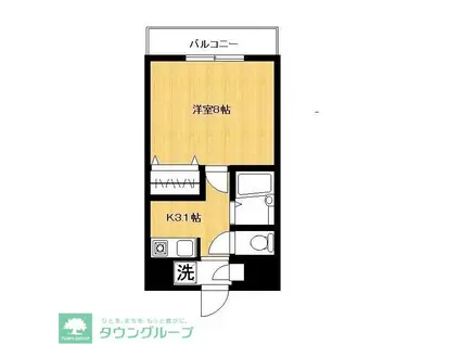 エトワール日吉(1K/2階)の間取り写真