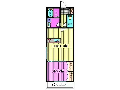 LUGEND大宮(1LDK/1階)の間取り写真