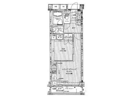 シティハウス目黒(1LDK/3階)の間取り写真