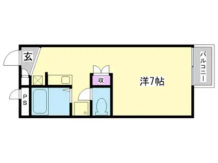 レオパレスIMAZUI(1K/1階)の間取り写真