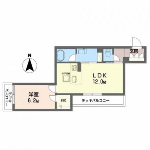 SHAMAISON GRACE(1LDK/1階)の間取り写真