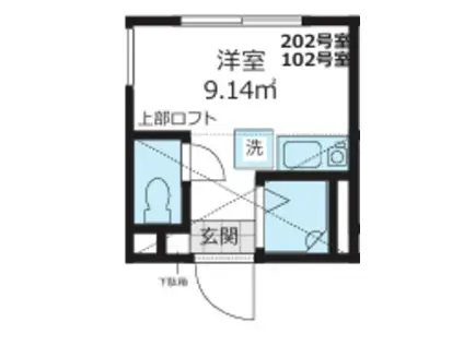 BELFORMA(ワンルーム/1階)の間取り写真