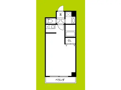 レバンガ阿倍野AP(1K/3階)の間取り写真