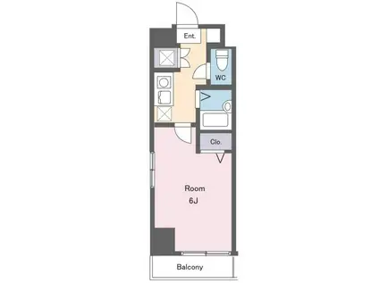 シンシア蒲田(1K/1階)の間取り写真