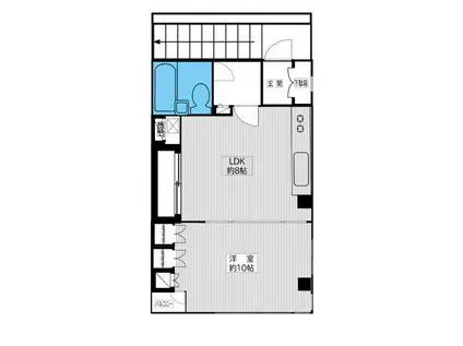 白根ハイツ(1LDK/3階)の間取り写真