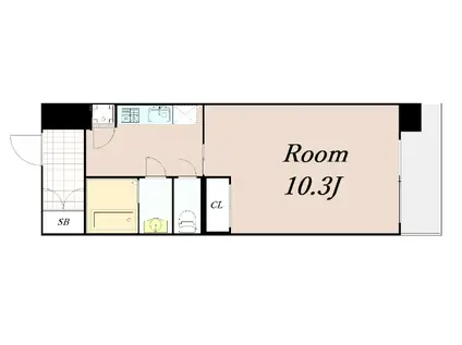 エスリード西大路駅前(1K/4階)の間取り写真