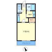 COZY HOUSE RYU(1K/1階)の間取り写真