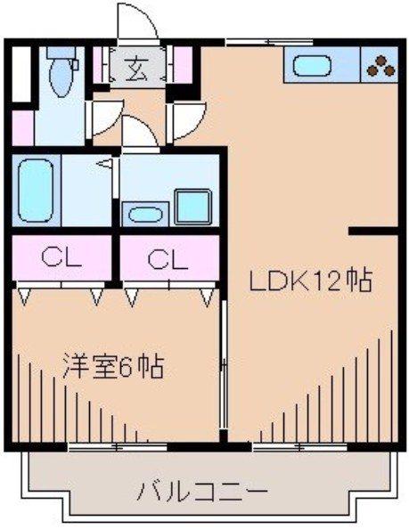 サンヒルズ新横浜(1LDK/3階)の間取り写真
