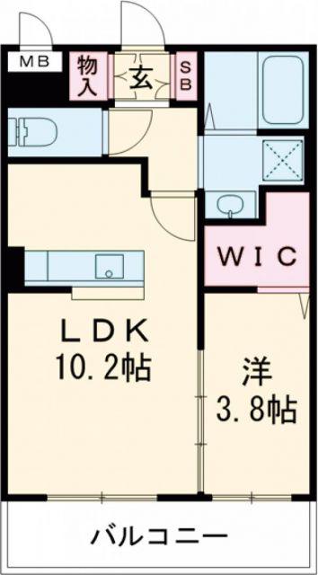 グランメゾン・旭(1LDK/1階)の間取り写真