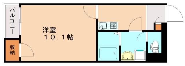 レオネクストYOU(1K/1階)の間取り写真