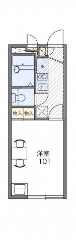 レオパレスSASA(1K/1階)の間取り写真