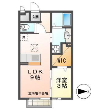 アーク野田(1LDK/2階)の間取り写真