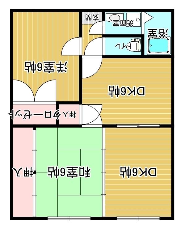 プレジールT(3DK/1階)の間取り写真
