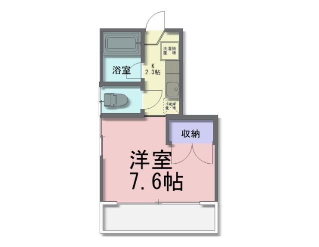 BBA-LOGE江田アパート(1K/1階)の間取り写真