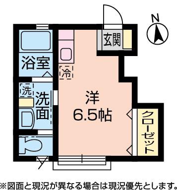 フォレストミライ橋本(ワンルーム/1階)の間取り写真