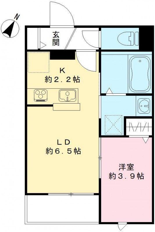パークヴィラ桜木(1LDK/1階)の間取り写真