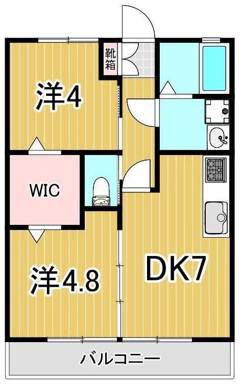 FIOREII(2SDK/1階)の間取り写真