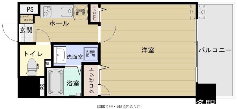 リバティR TENJINII(1LDK/5階)の間取り写真