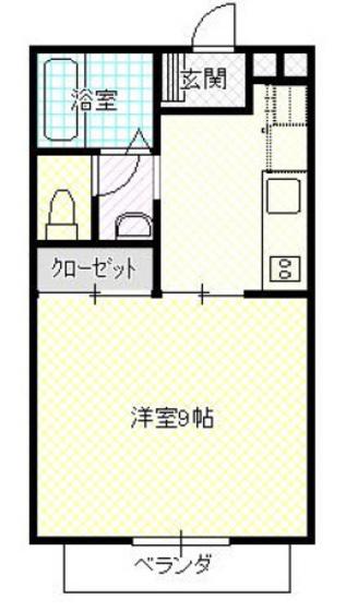 企画AP3(1K/2階)の間取り写真