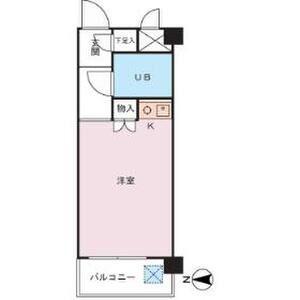 セザールプラザ府中(ワンルーム/3階)の間取り写真