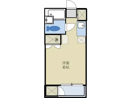 コアブランシェ(1K/3階)の間取り写真