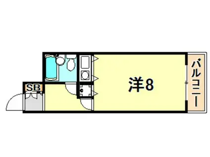 朝日プラザ兵庫大開通(ワンルーム/5階)の間取り写真