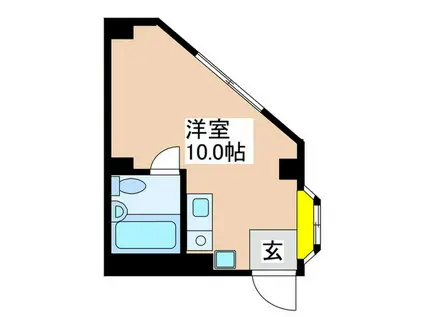 シティーアーク今里(ワンルーム/4階)の間取り写真