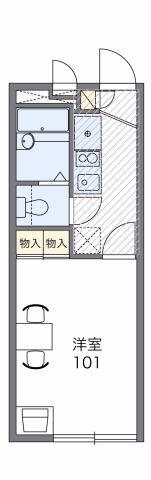 レオパレスTN壱番館(1K/1階)の間取り写真