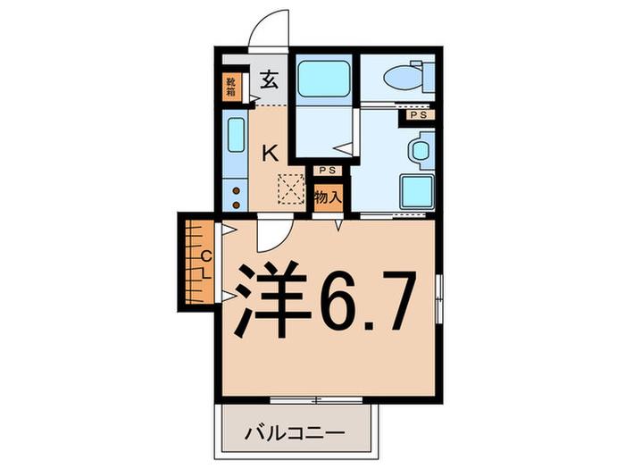 アーバンコムフォート(1K/3階)の間取り写真