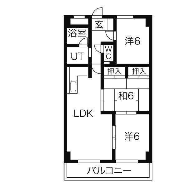 THE T.O.M(3LDK/2階)の間取り写真