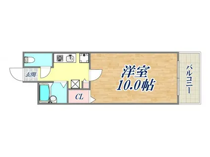 リーガーデン(1K/3階)の間取り写真