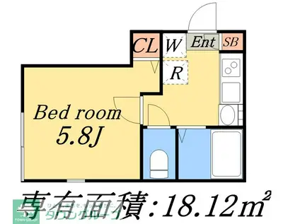 荒川区荒川6-51-10計画(1K/3階)の間取り写真