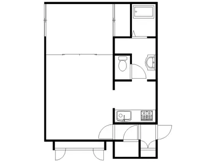 MKハイツ3(1LDK/2階)の間取り写真