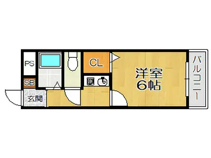 リバーサイド園田(1K/3階)の間取り写真