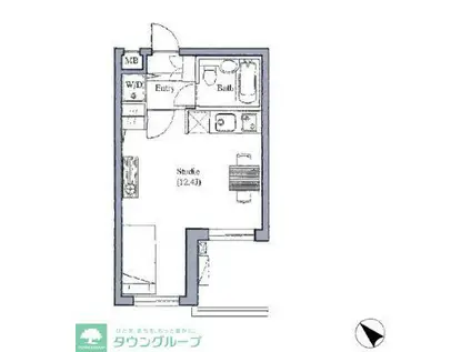 ラナイクラシコ(ワンルーム/3階)の間取り写真