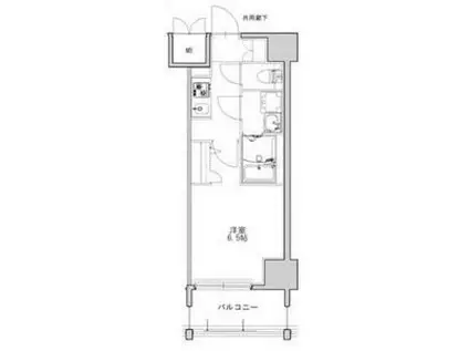 S-RESIDENCE名駅北ALESI(1K/2階)の間取り写真